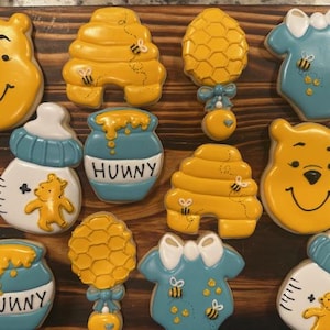 Winnie The Pooh Baby Shower Cookies