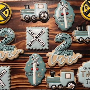 Chugga Chugga Birthday Cookies