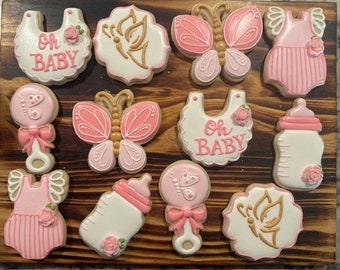 Butterfly Baby Shower Cookies