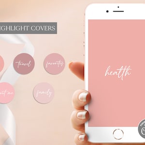 Editable Peach Instagram Highlight Covers DIY Instagram Story - Etsy