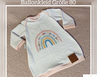 Ballonkleid Regenbogen 80