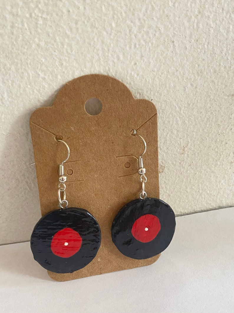 aesthetic earrings Retro earrings record earrings