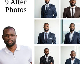 Pro Premium Digital AI Photoshoot Headshots | Portrait Studio Quality 12 Photos