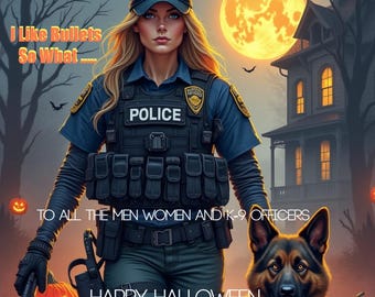 To All The Men Women and K-9 Officers Happy Halloween