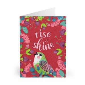 Rise and Shine-wenskaarten (5 stuks)