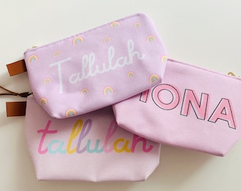 Teenage Girl Gifts, Custom Makeup Bag, Custom Pencil Case, Custom Birthday Gift, MonogramTravel Pouch, Personalized Gifts for Girls