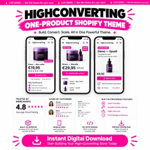 Tema de Shopify | Plantilla de tema | Dropshipping | Tema Ascendify | Demostración en vivo en la descripción.
