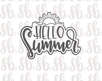 Hello Summer Cookies Etsy