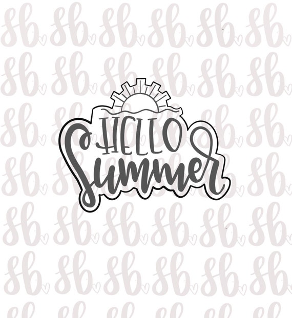 Hello Summer Cookie Cutter