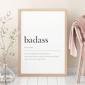 Boss Babe Wanddekoration, Badass Print, Boss Babe Digitaldruck, Mädchen Boss Druckbar, Boss Babe Büro, Badass Definition, Boss Babe Wandkunst