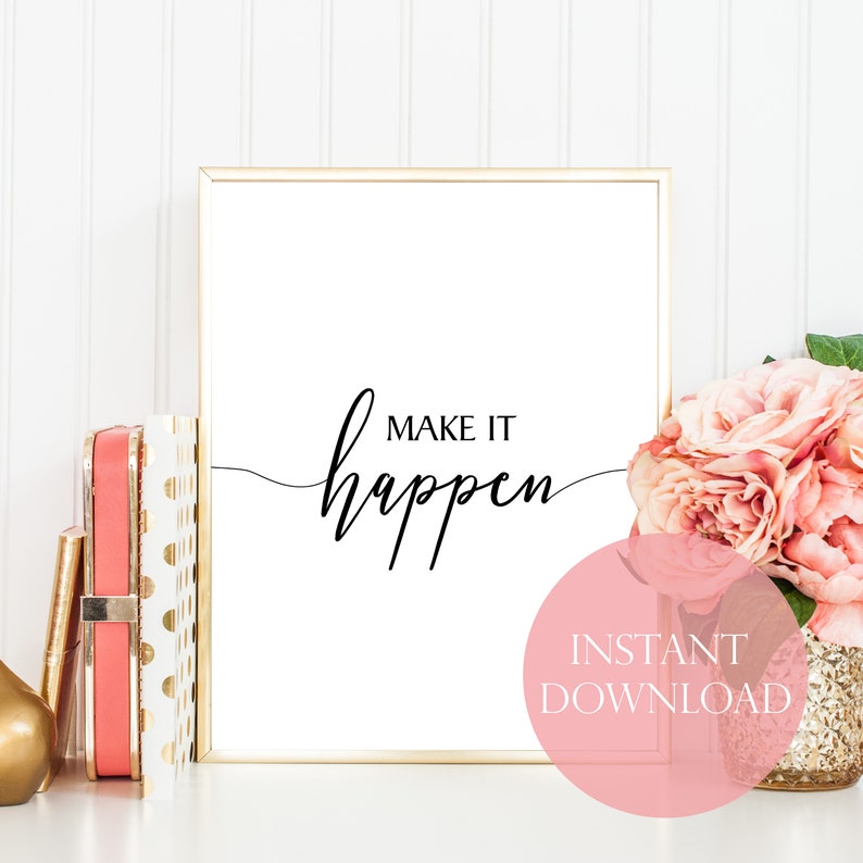 Girl Inspirational Wall Art Minimalist Wall Art Quote Wall Etsy Canada