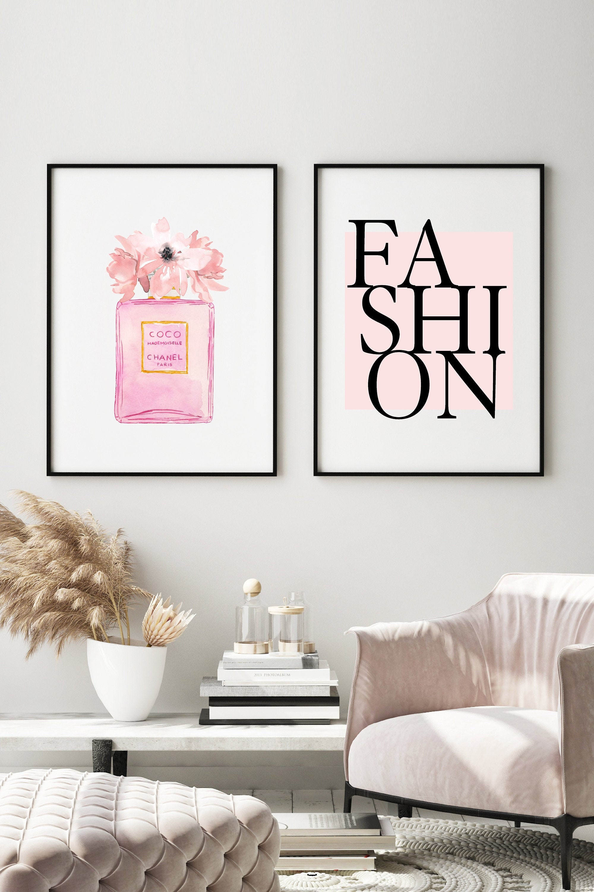 Fashion Printable Wall Art Perfume Bottle Print Fashion | Etsy