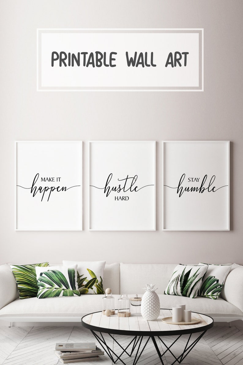 Girl Inspirational Wall Art Minimalist Wall Art Quote Wall Etsy