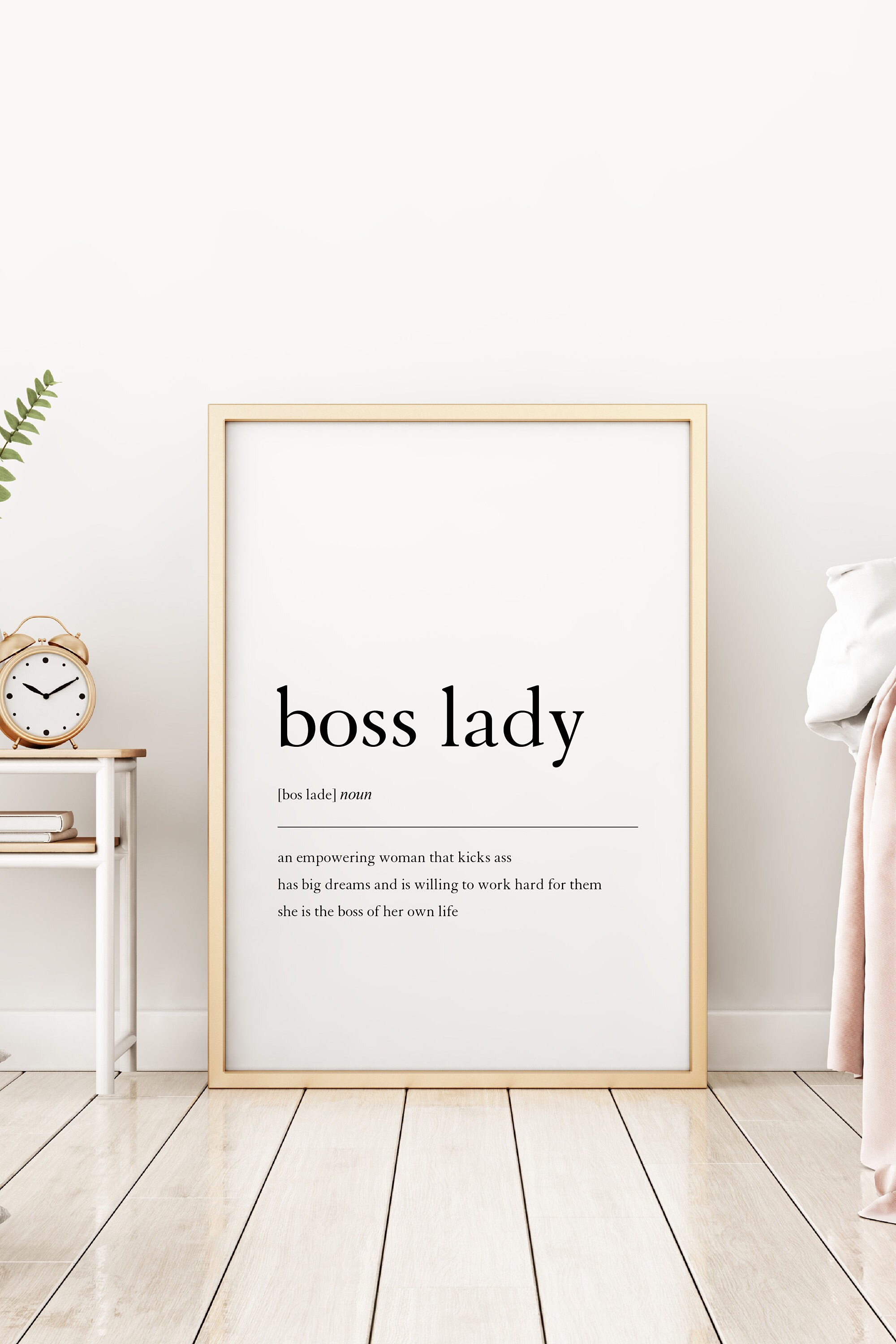 Boss Lady Printable Wall Art Boss Lady Wall Decor Fashion | Etsy
