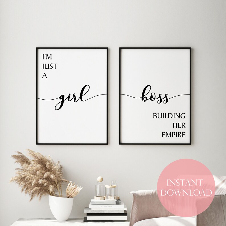 Boss Babe Print Boss Babe Decor Girl Boss Poster Girl Boss Etsy Canada