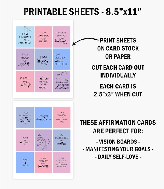 52 Magnetische Affirmationskarten Für Frauen – Positive Botschaften Für Motivation & Achtsamkeit