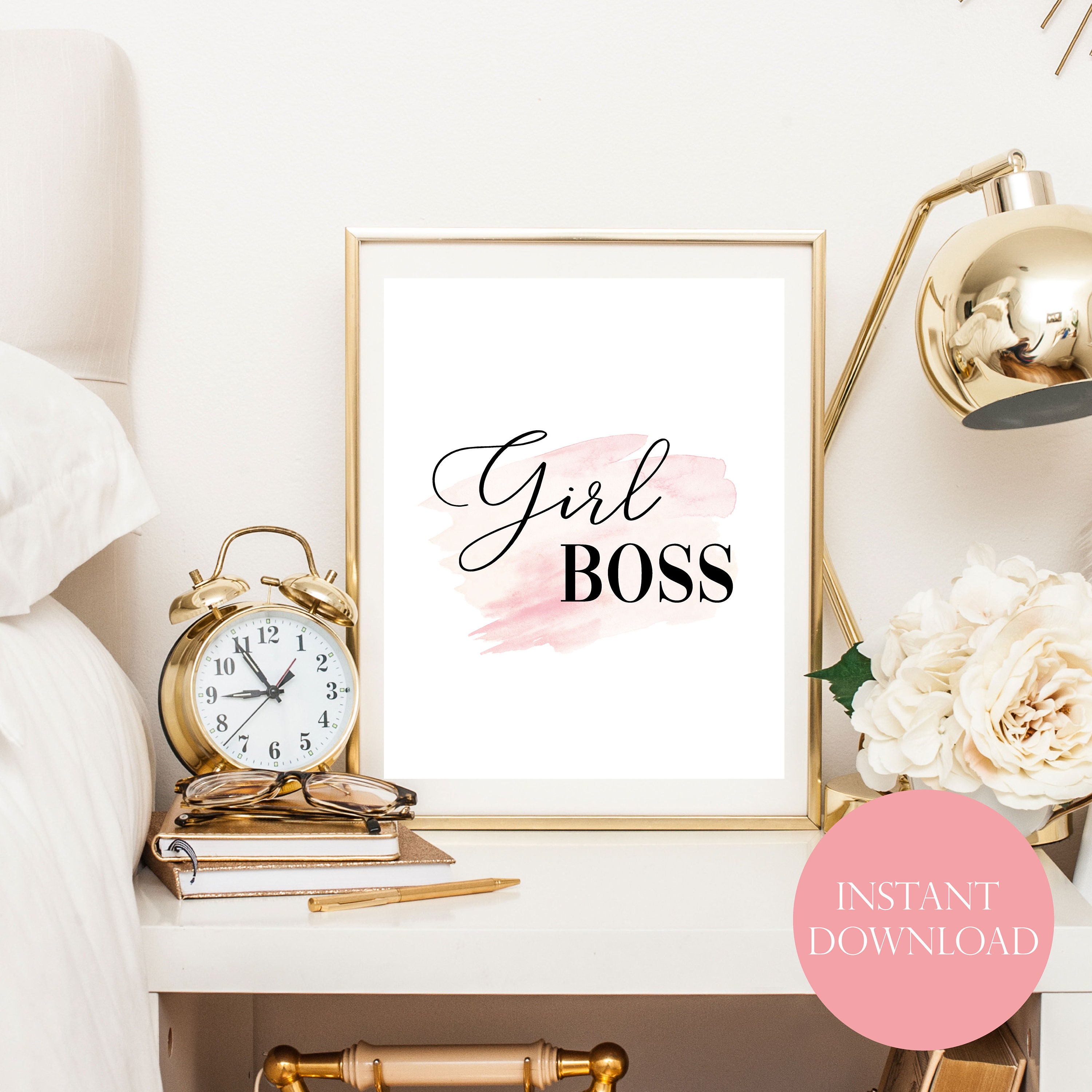 Girl Decor, Art, Wall Boss Wall Office Boss Lady Girl - Print, Etsy Boss Gift, Printable Wall Wall Art, Babe Boss Girl Decor, Printable Boss JPG