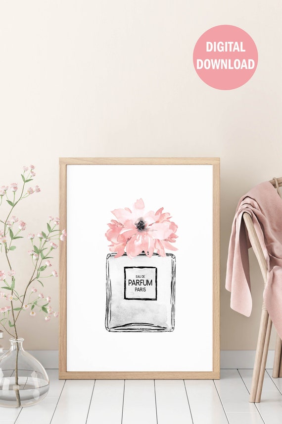 Buy Perfume Bottle Printable Wall Art Fashion Wall Art Vanity Online in  India 