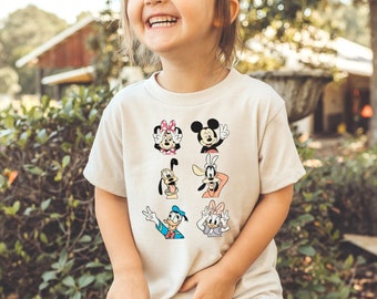 Sensational Six Mickey and Friends shirt - Toddler and Kids Bella Canvas Park Shirt
