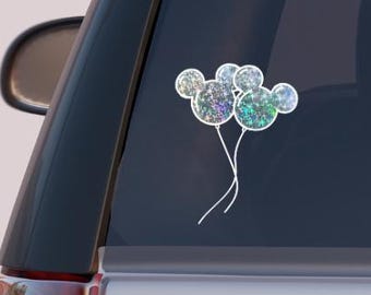 Mouse Mickey Balloons Decal - Disney Decal Sticker - Mickey Car sticker - Weather Proof Car Decal