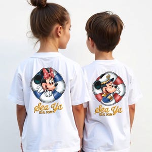Individuelles Disney Cruise Shirt - Familienurlaub Passende T-Shirts - Personalisierte Micky Minnie Maus Cruise Shirt - Disney Cruise Group Shirts