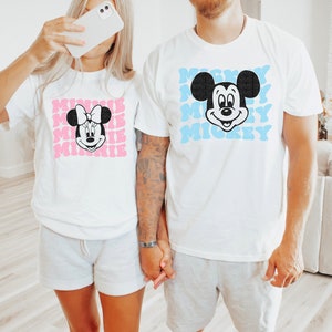Groovy Mickey Retro Disney Shirt - Comfort colors adult shirt - Park Day Essential - Matching Couples Shirt - Family Matching