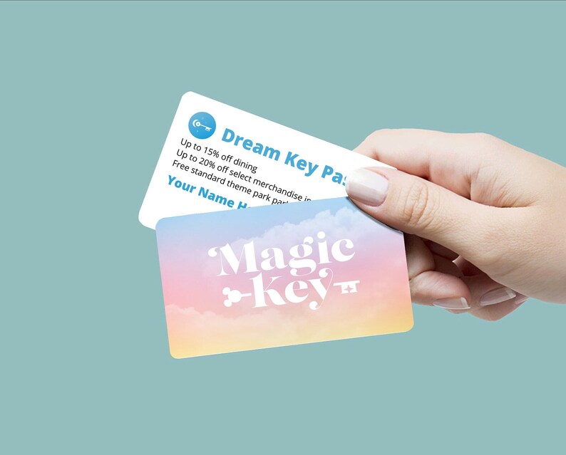 DL Magic Key Holder Annual Pass Card Physical Card For DL Etsy