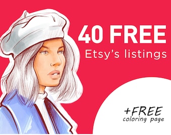 40 Free Etsy Listings, for New Etsy shop