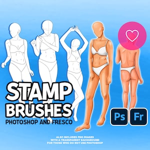 Photoshop Stamp Brushes - Female Bodies