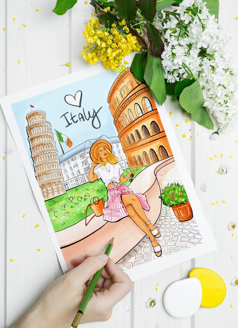Download Fashion Illustration Adult Coloring Page Kids Coloring Book For Procreate Printable Coloring Book Adult Coloring Book Coloring Pages Art Collectibles Prints Lifepharmafze Com