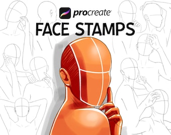 Procreate Stamp Brushes - Women Faces