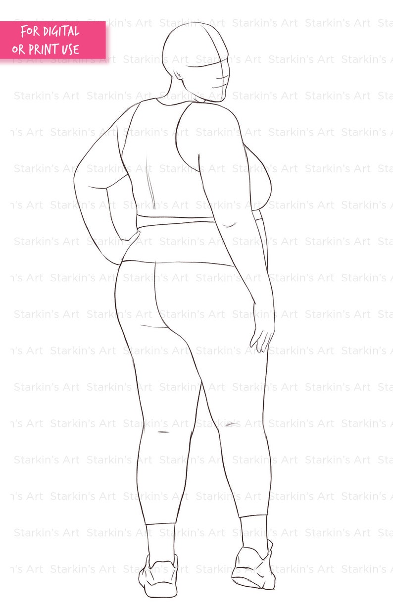 Curvy Women Coloring Book Fashion Coloring Pages Coloring Etsy
