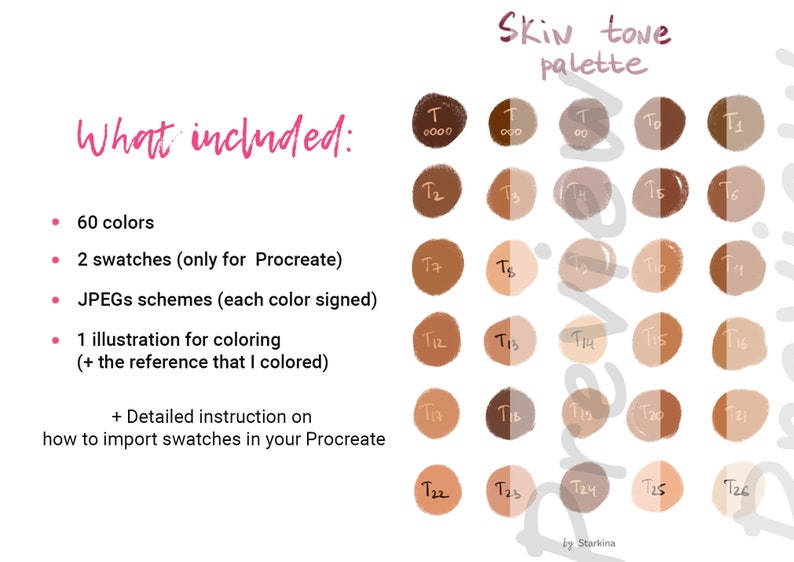 Free Procreate Palettes Skin, Procreate Color Palette - Medium Skin Tones (719207 ... - Download a free skin color palette for procreate.