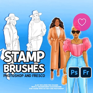 Photoshop Stamp Brushes - Black Girls Fashion