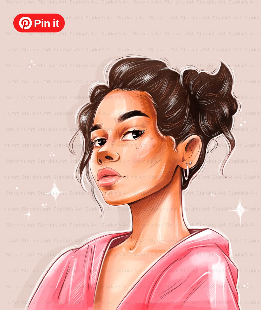 COLORING PAGE PORTRAIT coloring Book coloring Pages for - Etsy