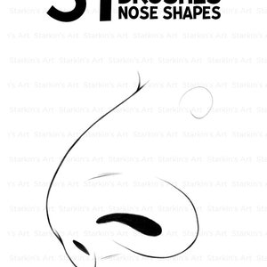 Nose Templates PNG Nose Stamps Nose Shapes Templates - Etsy
