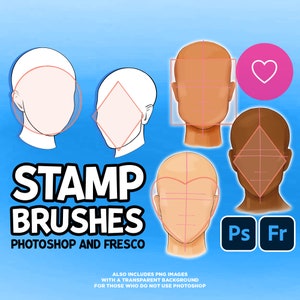 Photoshop Stamp Brushes - Face Shapes