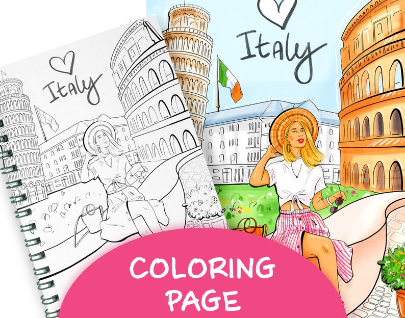 Download Fashion Illustration Adult Coloring Page Kids Coloring Book For Procreate Printable Coloring Book Adult Coloring Book Coloring Pages Art Collectibles Prints Lifepharmafze Com