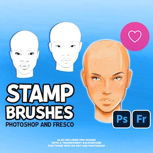 Photoshop Stamp Brushes - Female Faces