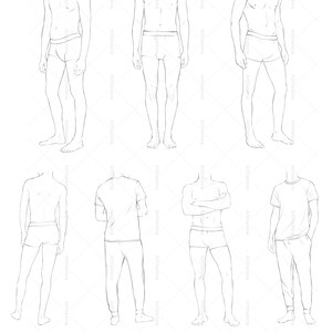 Croquis Template Body Templates Procreate Body Stamp - Etsy