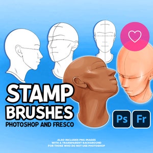 Photoshop Stamp Brushes - Faces