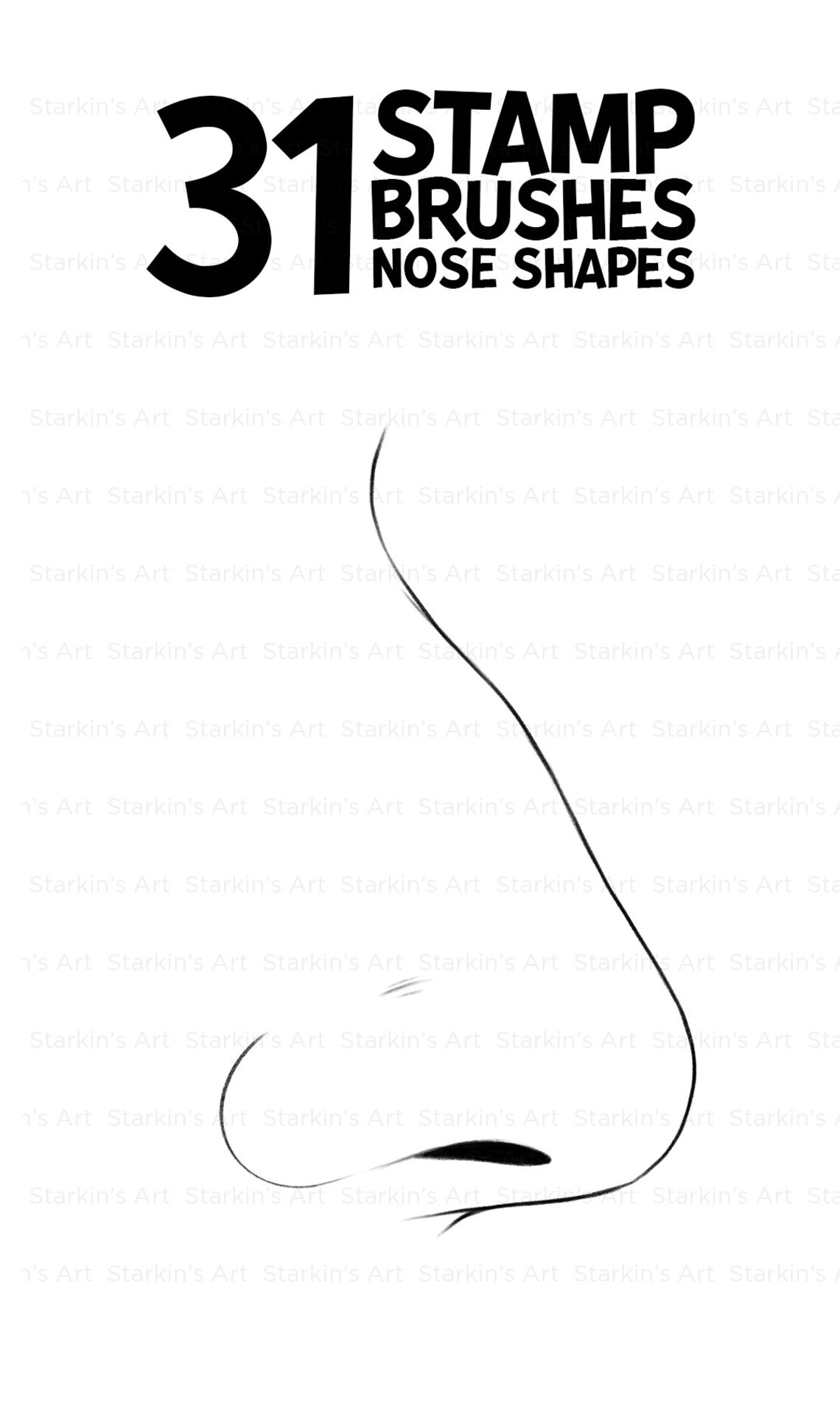 Nose Templates PNG Nose Stamps Nose Shapes Templates Etsy