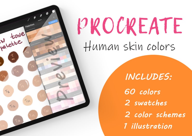 procreate skin palette procreate skin palette