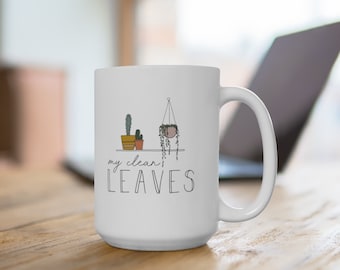 Weiße Keramiktasse