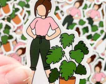 Vinyl Plant Sticker | My Clean Leaves | Nicole and her Monstera