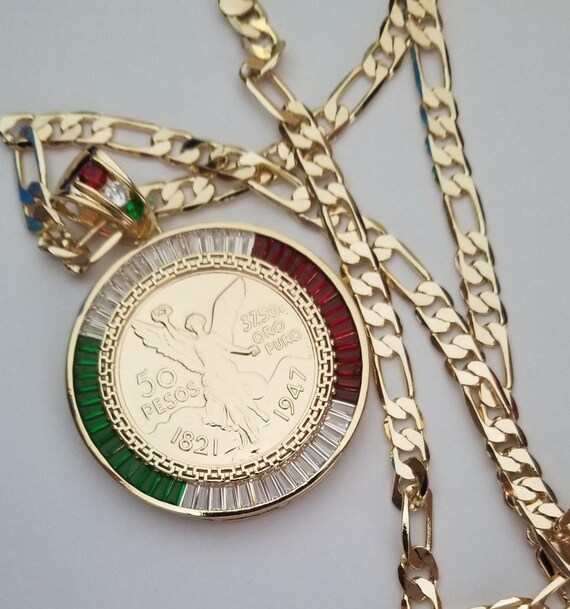 14k Gold Plated Coin 50 Pesos 