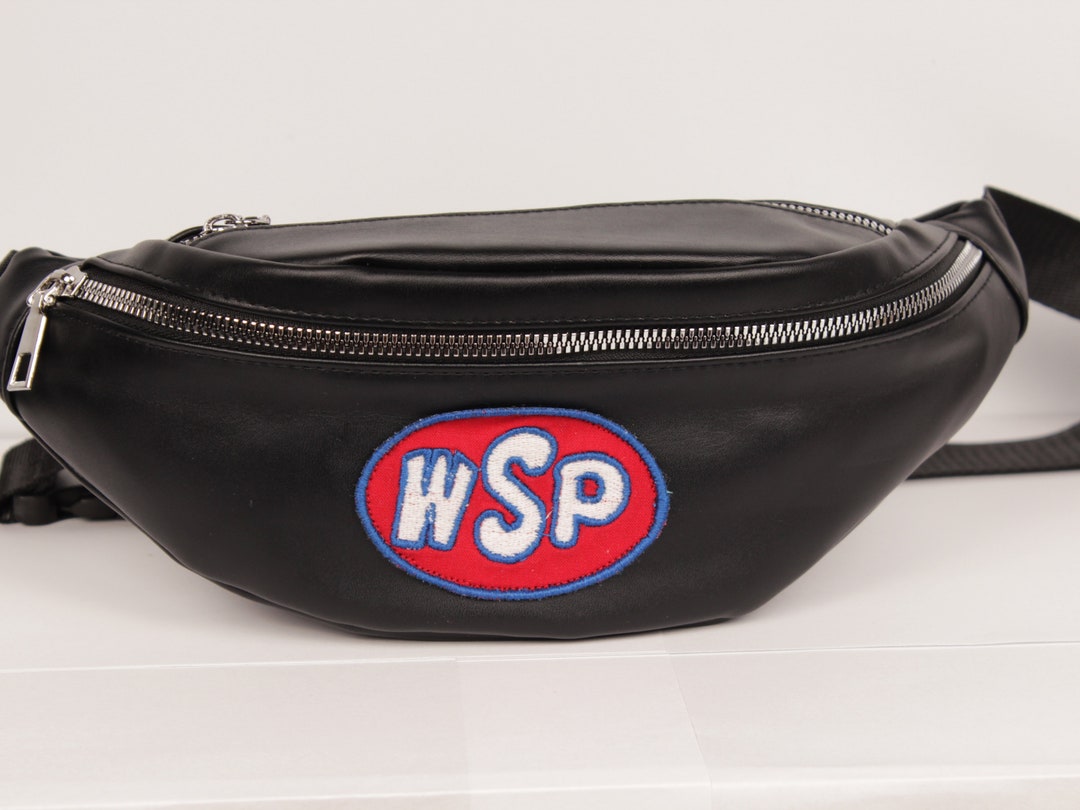 Horde Wow Fanny Pack Soft Black Pleather Belt Bag With 