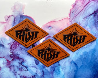 Phish Patch: Handmade Leather Iron-On Patch