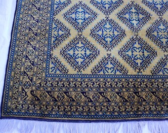 5x7 Brand New Terracotta Rug, Fine quality Beige Afghan Hand