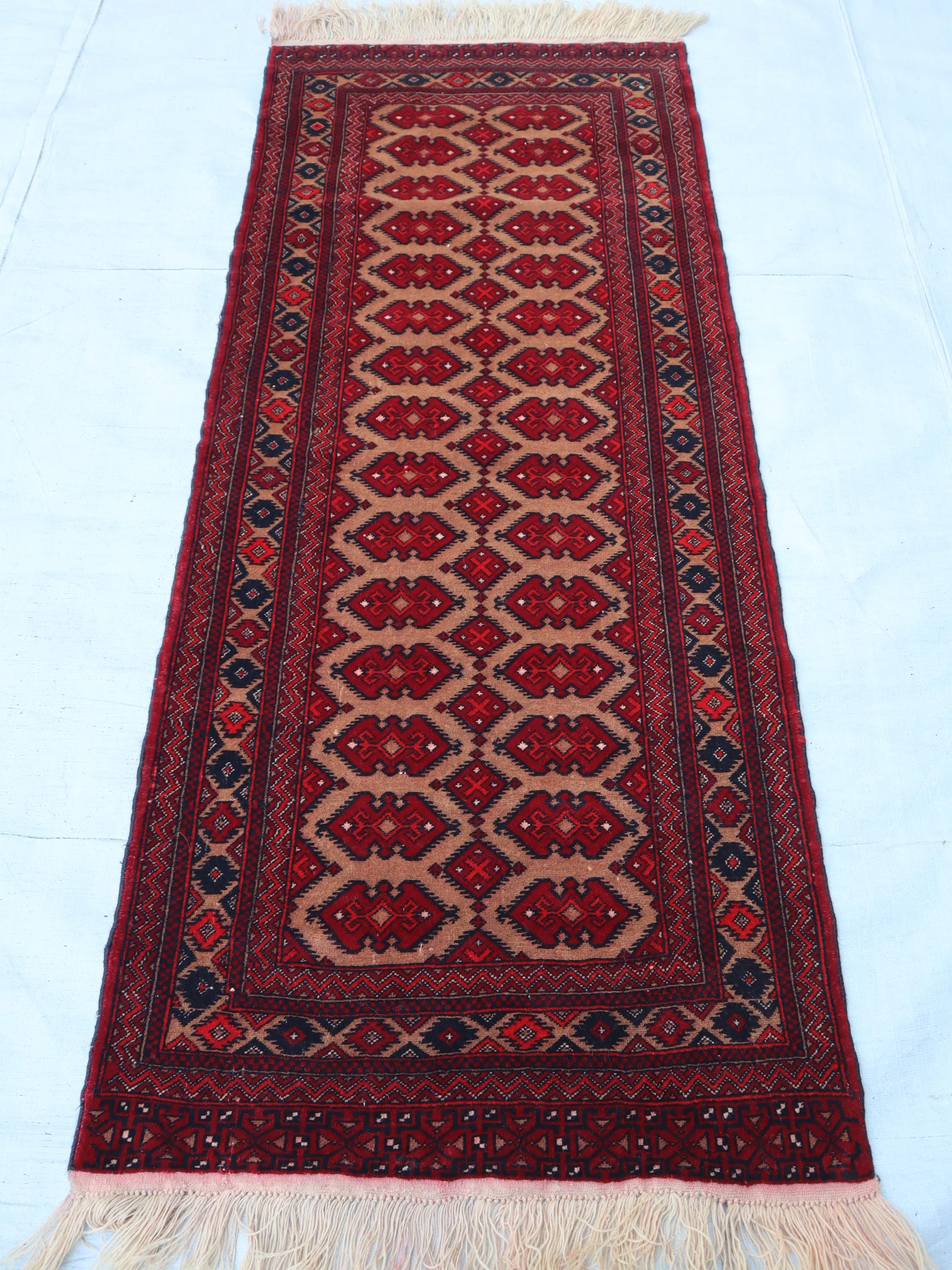 2x6 Runner Rug, Terracotta Red Rug, Soft Pile Small Tribal Rug for ...